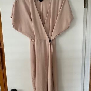 Top Shop Pink Blush Wrap Dress Size 8